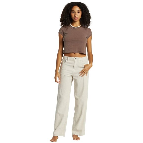Billabong Pants - Billabong Midtown Corduroy Trousers in Moonlight for Women size 30 NEW